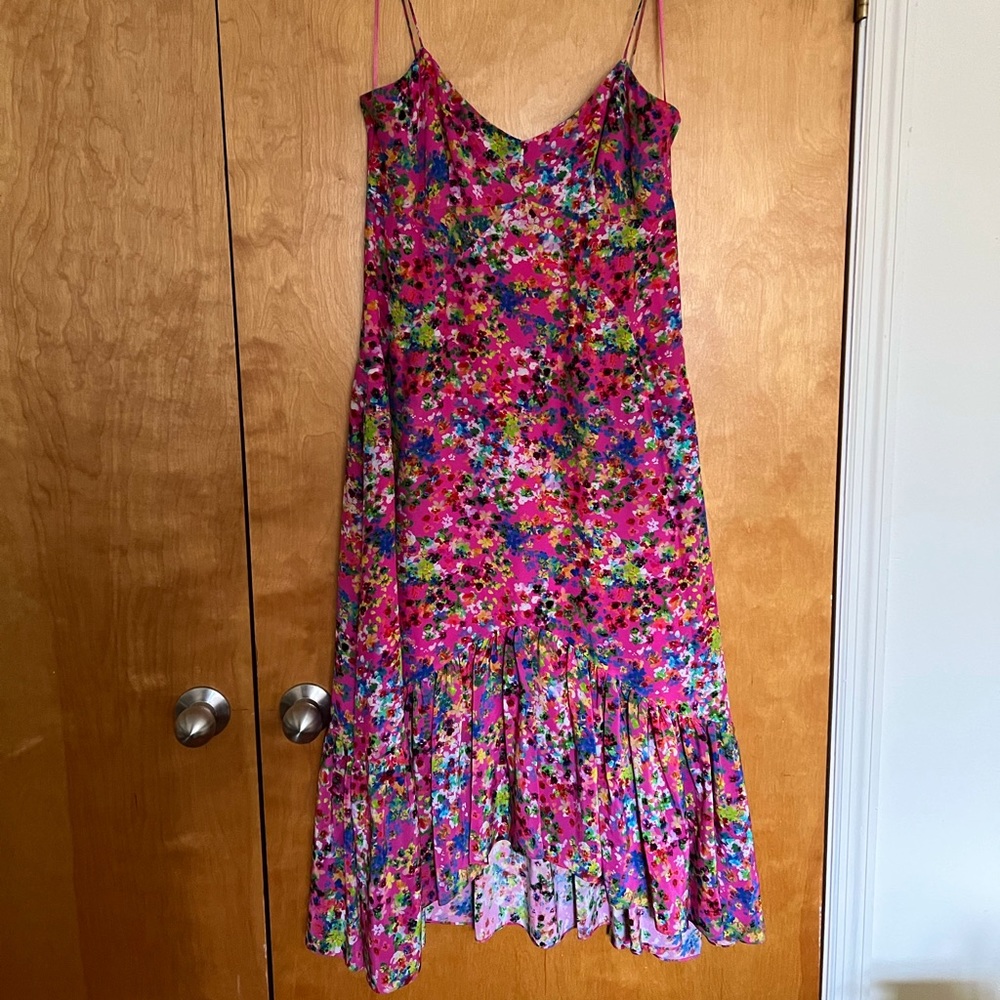 Vintage 100% Silk Saloni Dress